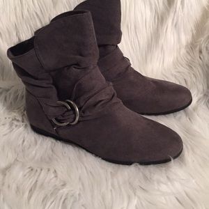 NEW Gray Ankle Boots
